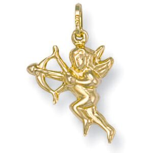 Yellow Gold Cupid Pendant