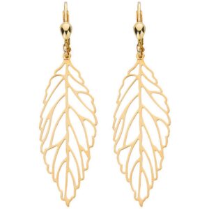 Yellow Gold Fancy Leaf Drops