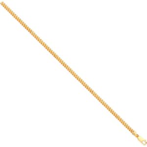 Yellow Gold Franco 4mm Hollow Chain
