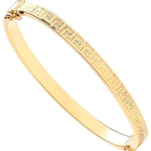 Yellow Gold Greek Key Ladies 5.0mm Bangle