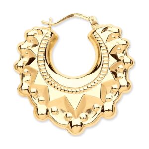 Yellow Gold Traditional Creoles Earrings
